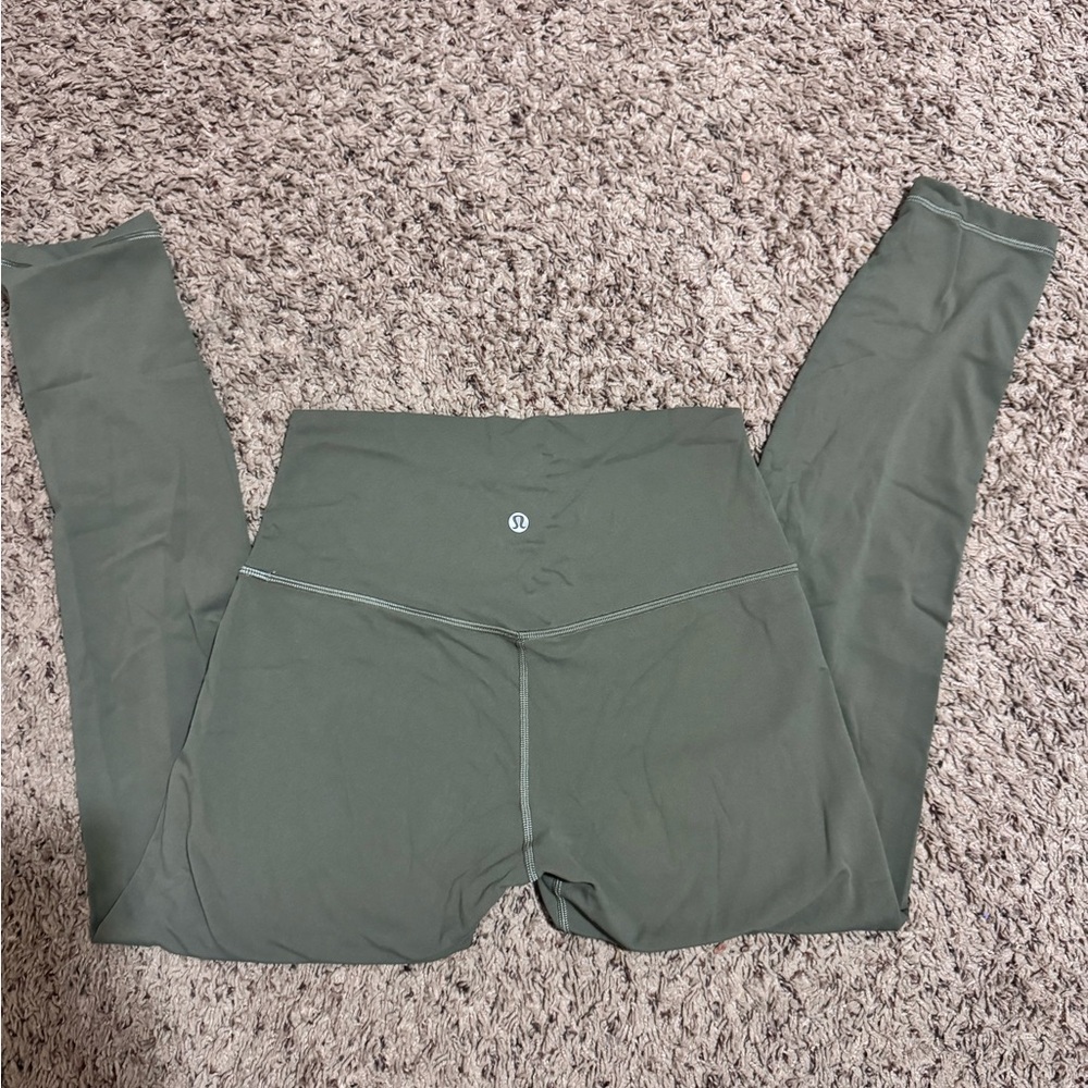 Lululemon Athletica Olive Green Leggings Align High Rise Rise 23”
